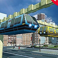 Sky Train Driving 2022 : Train 3D Simulator Game Cover