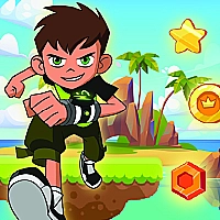 Ben 10 Island Run Game Cover