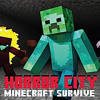 Horror City Minecraft Survive Game Cover