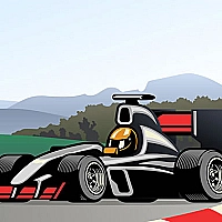 Super Race Cars Coloring Game Cover