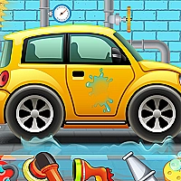 Kids Car Wash Service Auto Workshop Garage Game Cover