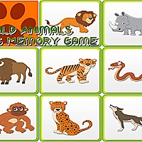 Kids Memory - Wild Animals Game Cover
