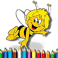 Maja the Bee Coloring Book Game Cover