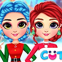 Rainbow Girls Christmas Outfits Game Cover