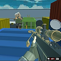 Shooting Blocky Combat Swat GunGame Survival Game Cover