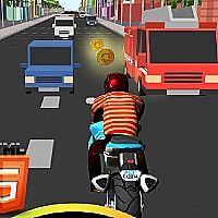 Bike Rider Highway Game Cover