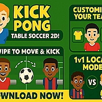 Kick Pong   Table Soccer Game Cover
