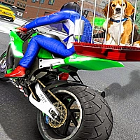 Motorcycle Pet Delivery Game Cover