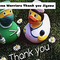 Corona Warriors Thank you Jigsaw Game Cover