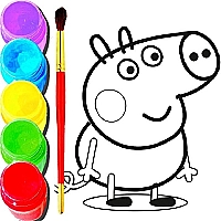 BTS Peppa Pig Coloring Game Cover