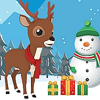 Christmas Deer Jigsaw Game Cover