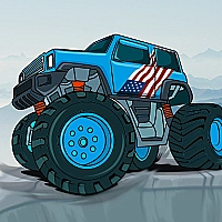 Monster Truck Mountain Climb Game Cover