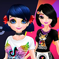 TikTok girls vs Likee girls Game Cover