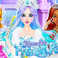 Princess Salon: Frozen Party Princess  Game Cover