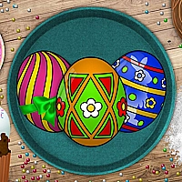 Handmade Easter Eggs Coloring Book cover