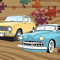 Old Timer Car Jigsaw Game Cover