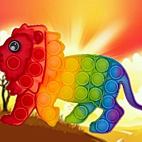 Wild Animals Pop It Jigsaw Game Cover