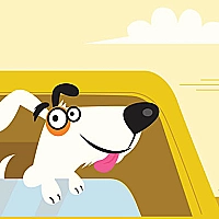 Adorable Puppies In Cars Match 3 Game Cover