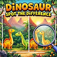 Dinosaur Spot The Difference Game Cover