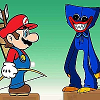 Mario vs Huggy Wuggy Game Cover