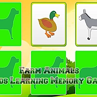 Kids Learning Farm Animals Game Cover