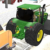 Chained Tractor Towing Train Game Cover