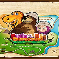 Masha and The Bear dinosaur Game Cover