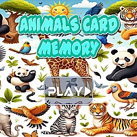 Animal cards memory Game Cover