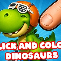 Click And Colors Dinosaurs Game Cover