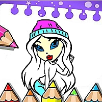 Easy Bratz Coloring Game Cover