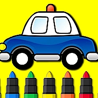 Easy to Paint Police Car Game Cover