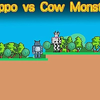 Hippo vs Cow Monster Game Cover