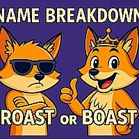 Name Breakdown Roast Or Boast Game Cover