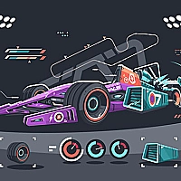 Powerful Cars Memory Game Cover