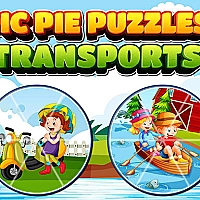 Pic Pie Puzzles Transports Game Cover