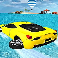 Water Surfing Car Stunts 3D Game Cover