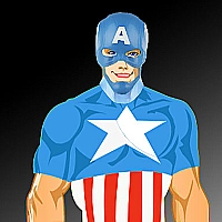 Captain America Dressup Game Cover