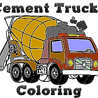 Cement Trucks Coloring Game Cover