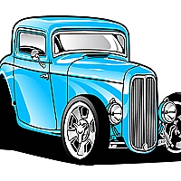 Hot Rod Coloring Game Cover