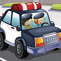 Police Cars Jigsaw Game Cover