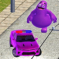 Grimace vs Police SuperCar Game Cover