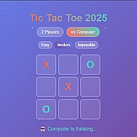 Tic Tac Toe 2025 Game Cover