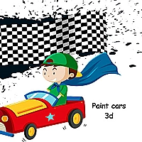 Cars 3D Color by Number Game Cover