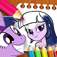 Equestria Girls Coloring Book Game Cover