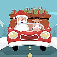 Santa Giving Presents Jigsaw Game Cover