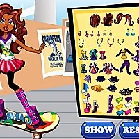Clawdeen skates Game Cover