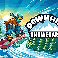 Downhill Snowboard Game Cover