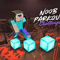 Noob Parkour Challenge 3D Game Cover