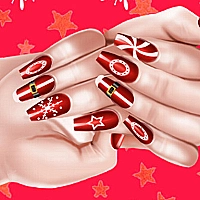 Christmas Fashion Nail Salon Game Cover