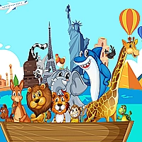 Crazy Friends Travel  The World Game Cover